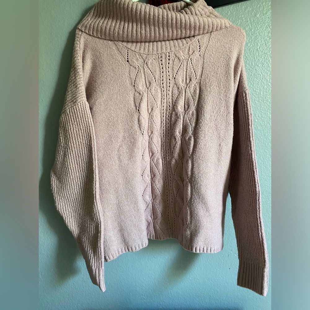 Light purple turtleneck sweater